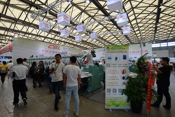 CBL embroidery machine at DTG show 2018 in Dongguan, China.